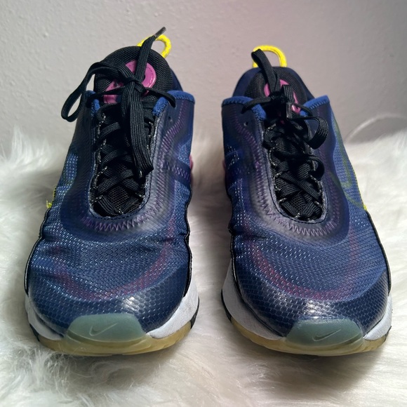 NIKE AIR MAX 2090 CK2612-400 Navy Magenta Running Sneaker Size 7 - Picture 4 of 11